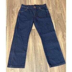 WRANGLER YOUTH BOYS DENIM BLUE JEANS 14 HUSKY ADJUSTABLE WAIST STRAIGHT STRETCH